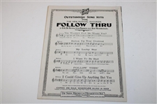 Vintage Button Up You Overcoat 'Follow Thru' Sheet Music by Sylvia Brown & Henderson Songs