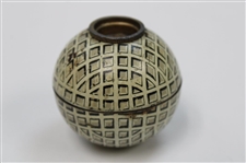 Vintage Mesh Patterned Golf Ball Themed Pencil Sharpener 