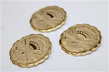 Three (3) Titleholders Augusta Georgia Member Badges/Pins in Boxes - Undated