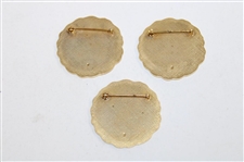 Three (3) Titleholders Augusta Georgia Member Badges/Pins in Boxes - Undated