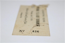 1934 National PGA Golf Tournament Qualifying Round Ticket #426