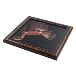 Marquetry Portrait of Harvey Penick Framed Print by Tony Jacklin - WGHoF Collection