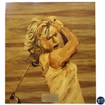 Marquetry Portrait of Marle Bauer Hagge by Tony Jacklin - WGHoF Collection
