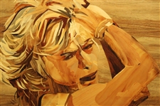 Marquetry Portrait of Marle Bauer Hagge by Tony Jacklin - WGHoF Collection