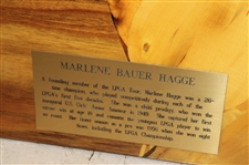 Marquetry Portrait of Marle Bauer Hagge by Tony Jacklin - WGHoF Collection