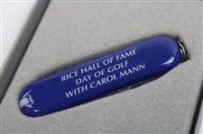 Carol Mann's 'Rice Hall of Fame Day of Golf with Carol Mann' Swiss Army Knife in Original Box