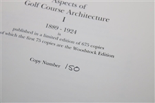 1998 Limited Ed 150/675 'Aspects Of Golf Course Architecture I' By Fred Hawtree