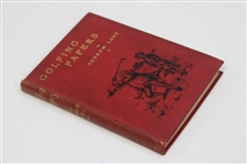 1892 1st Ed 'A Batch Of Golfing Papers' Lang Andrew, & Others Book