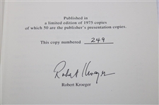 1995 Signed Ltd Ed 249/1975 'The Golf Courses Of Old Tom Morris' By Robert Kroeger