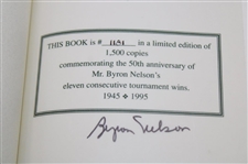 Byron Nelson Signed 1993 Ltd Commemorative Ed 1181/1500 'How I Played The Game' Book JSA ALOA