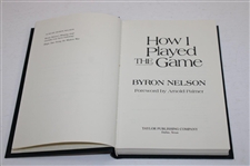 Byron Nelson Signed 1993 Ltd Commemorative Ed 1181/1500 'How I Played The Game' Book JSA ALOA