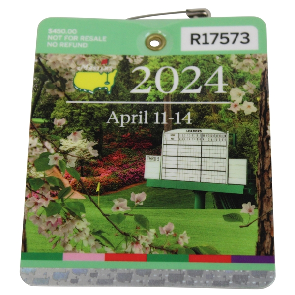 2024 Masters Tournament SERIES Badge #R17573 - Scottie Scheffler Winner