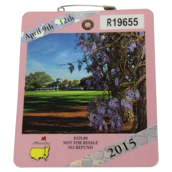 2015 Masters Tournament SERIES Badge #R19655 - Jordan Spieth Winner