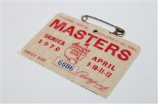 1970 Masters Tournament SERIES Badge #6606 - Billy Casper Winner