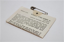 1970 Masters Tournament SERIES Badge #6606 - Billy Casper Winner
