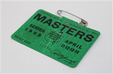 1968 Masters Tournament SERIES Badge #18954 - Bob Goalby Win