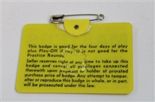 1969 Masters Tournament SERIES Badge #22061 - George Archer Winner