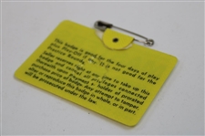 1969 Masters Tournament SERIES Badge #22061 - George Archer Winner
