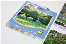 2016, 2017, 2018 & 2020 Masters Tournament SERIES Badges - Willett/Sergio/Reed/Johnson