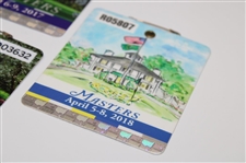2016, 2017, 2018 & 2020 Masters Tournament SERIES Badges - Willett/Sergio/Reed/Johnson