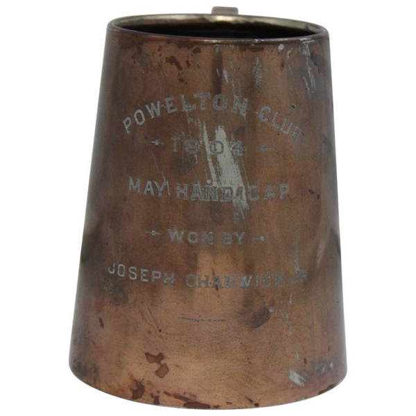 1904 Powelton Golf Club Winners Trophy Presented to Joseph Chadwick Jr.