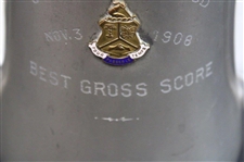 1908 Suburban Club Golf (NJ) Dual Handled Best Gross Score Trophy