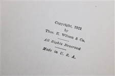 1921 First Edition 'The Chick Evans Golf Book'