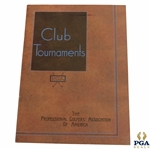 1934 PGA of America Official Club Tournaments Booklet - Seldom Seen