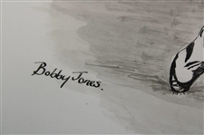 Bobby Jones Post Swing Print by Artist Linda Logan