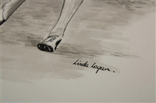 Bobby Jones Post Swing Print by Artist Linda Logan