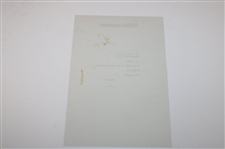 Ben Hogan Signed Typed Letter 4/14/67 JSA ALOA