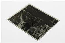 Vintage Glass Negative Plate of Babe Ruth at Boston Marathon