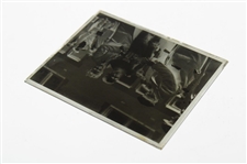 Vintage Glass Negative Plate of Babe Ruth at Boston Marathon