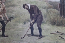 1896 'The Sabbath Breakers' Framed Hand Tinted Print By J.C. Dollman