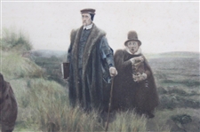 1896 'The Sabbath Breakers' Framed Hand Tinted Print By J.C. Dollman