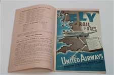 1935 English Golf Union Intl. Matches at Royal Lytham Friday Order of Play Program