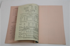 1935 English Golf Union Intl. Matches at Royal Lytham Friday Order of Play Program
