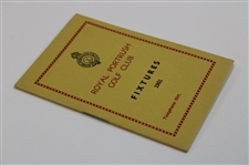 1951 Royal Portrush Golf Club Fixtures Booklet