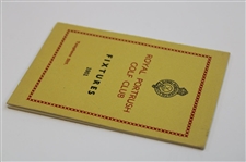 1951 Royal Portrush Golf Club Fixtures Booklet