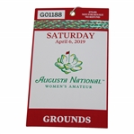 2019 Augusta National Women's Amateur Saturday Grounds Ticket