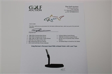 Greg Norman's Personal Used PING A-Blade Putter 