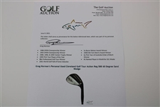 Greg Norman's Personal Used Cleveland Golf Tour Action Reg 588 60 Degree Sand Wedge