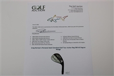 Greg Norman's Personal Used Cleveland Golf Tour Action Reg 588 60 Degree Wedge