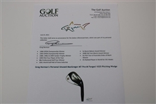Greg Norman's Personal Unused MacGregor MT Pro-M Forged 1025 Pitching Wedge