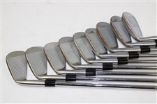 Greg Norman's Personal Used Set of TaylorMade rac Coin Forged Irons 2-PW