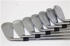 Greg Norman's Personal Used Set of TaylorMade Forged MC Tour Preferred Irons 3-9