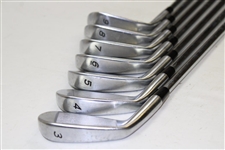 Greg Norman's Personal Used Set of TaylorMade Forged MC Tour Preferred Irons 3-9
