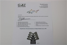 Greg Norman's Personal Used Set of Titleist 990 DCI Irons 3-PW