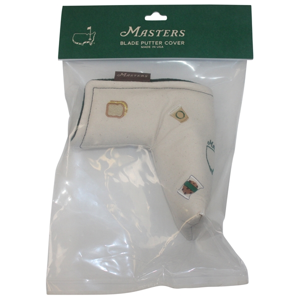 Masters Seamus Golf Canvas Blade Putter Cover w/Embroidered Concession Icons