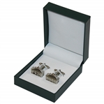 Masters Tournament Clubhouse Silver Cuff Links in Original Box - Made in Italy